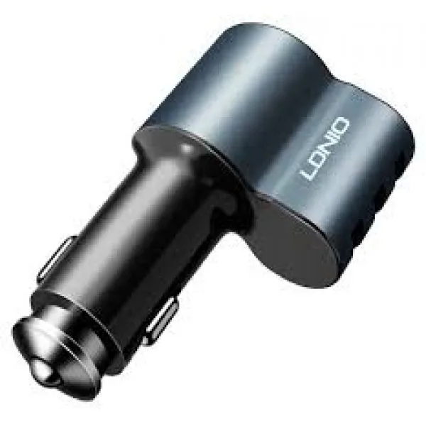 Автомобильное зарядное устройство LDNIO АЗУ CM11 3USB*5,1A+ micro USB cable(Черное