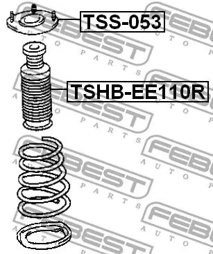 Duster rear shock absorber(TOYOTA COROLLA AE10/CE10/EE10 1