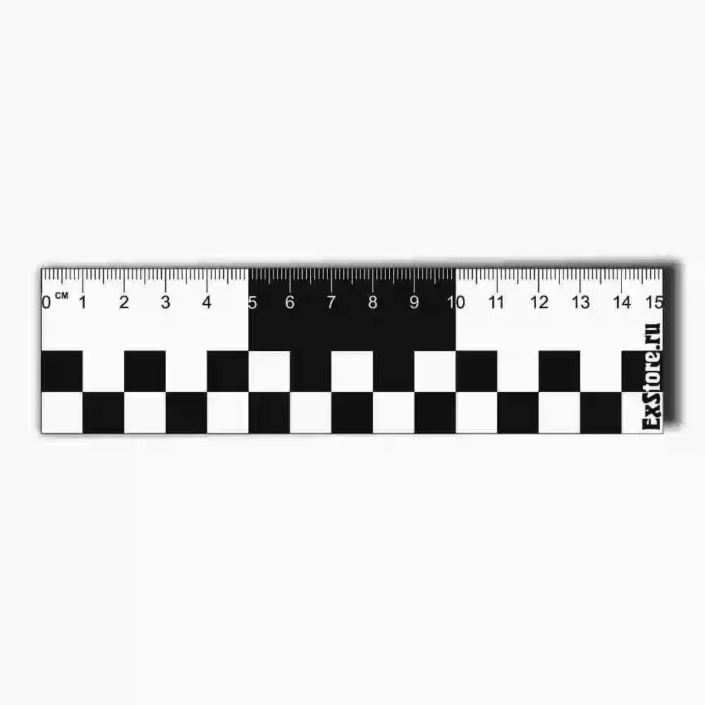Magnetic scale ruler forensic 15 cm. For examination | Канцтовары для офиса и дома