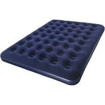 

Inflatable mattress resistant vinyl surface floated soft to touch easy to inflate includes foot inchator 1.85mX 76cmX22cm
