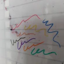 1 Set aula de la escuela suministros magnético borrable plumas de pizarra blanca marcadores seco goma de borrar las páginas de los niños dibujo de marcadores