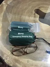 Saco de dormir compacto de supervivencia para emergencias, impermeable, reutilizable, térmico, Mylar