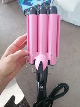 Rizador de pelo profesional de cerámica, rizador de pelo de Triple barril, herramientas de estilismo