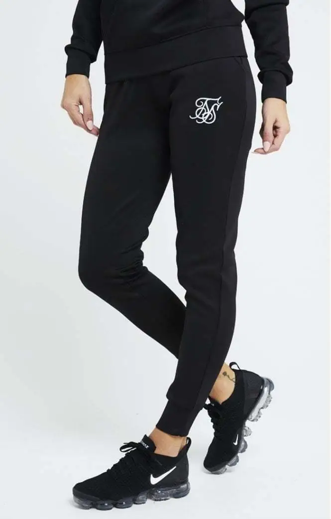 SikSilk Poly Jogger-черные женские спортивные штаны