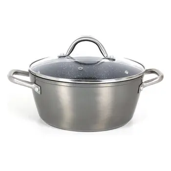 

Casserole with glass lid Quttin Toughened aluminium Grey