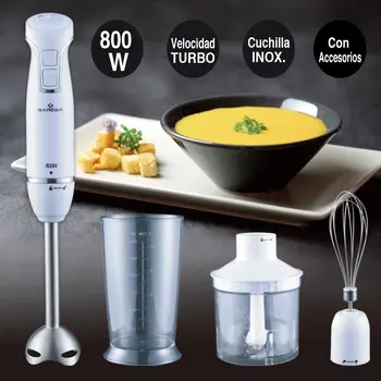 

BM-SRB938XPLUS, 800w, stainless steel, turbo hand mixer with 3 accessories