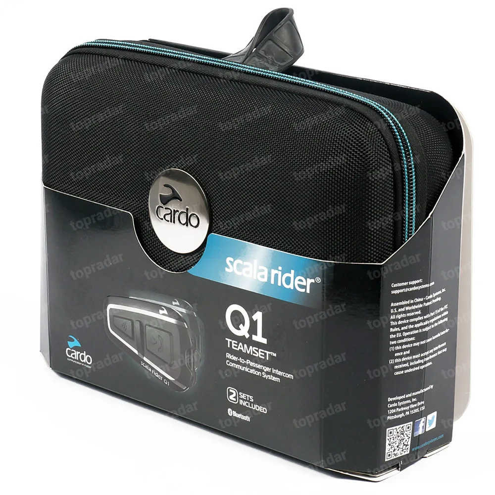 Блютуз гарнитура Scala Rider Q1 Teamset(+ Набор для ухода за транспортом в подарок