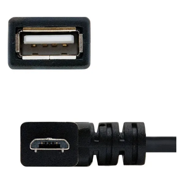 USB 2,0 A к USB B кабель NANOCABLE 10.01.3600 15 см вилка/розетка черный