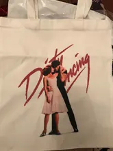 Bolso de compras con estampado de dibujos animados para niñas, bolsa de mano con estampado de baile sucio, Hip Hop, informal, a la moda