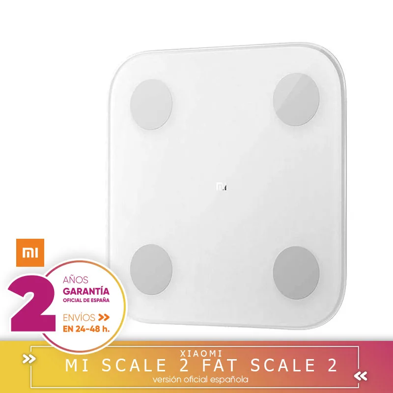 Baratos Xiaomi Mi Scale 2 Mi fat sacle 2 Báscula Inteligente Bluetooth Blanco Bioimpedancia Medidar IMC con aplicacion xiaomi mi fit