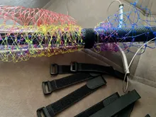 Correas de amarre para caña de pescar, accesorios de pesca al aire libre, 10 Uds.