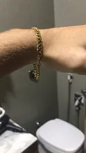 Pulsera de acero inoxidable para hombres y mujeres, pulseras de cadena de eslabones cubanos, Color dorado y plateado, joyería de moda al por mayor KBB10