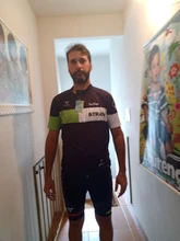 Nuevo 2021 rojo STRAVA profesional bicicleta equipo Maillot de manga corta Ciclismo Jersey Ciclismo hombres de verano transpirable Conjuntos de ropa de Ciclismo