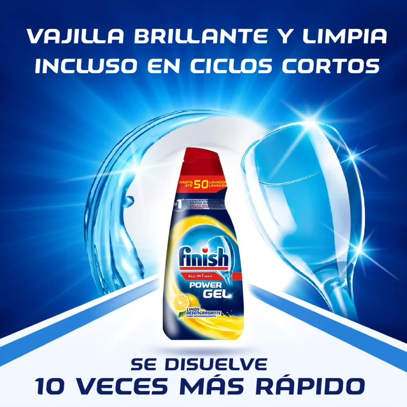 Finish Gel para Lavavajillas Pack-5x Finish Gel Aio Lemon 50D-lavapatillos