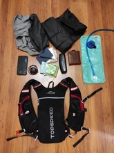 LOCAL LION-Bolsa de agua de 2L para deporte, mochila para correr o ir en bicicleta, para hidratación, para ciclismo, bolsa deportiva para hombre, mochila impermeable