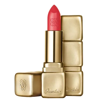 

GUERLAIN KISSKISS MATTE LIPSTICK 348 HOT CHORAL