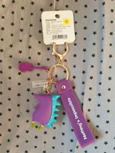 Llaveros de cocodrilo a la moda, llavero con zorro Original, muñeco de erizo de dibujos animados, colgante de anillos de llave, novedad de 2021