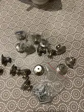 Variedad de estilo de color de acero inoxidable Puerta de cajón, armario de manija a tracción perillas tirador de ferretería para muebles al por mayor