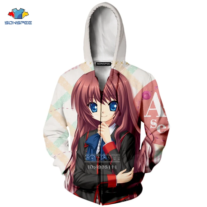 Аниме Senpai для мальчиков и девочек Omae Wa Mou Shindeiru, мужская куртка с 3D принтом, толстовки с капюшоном на молнии, повседневное пальто, Harajuku, топы, одежда - Цвет: 2