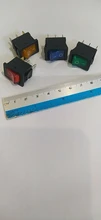 Rocker-Switch Illuminated Push-Button Led O-Power Mini with 12V Car DIY 3PIN 21--15mm