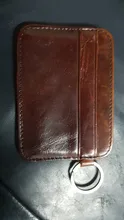 Credit-Card-Holder Wallet Bank-Card-Case Slim Genuine-Leather Clutch Coin-Pocket ID Small
