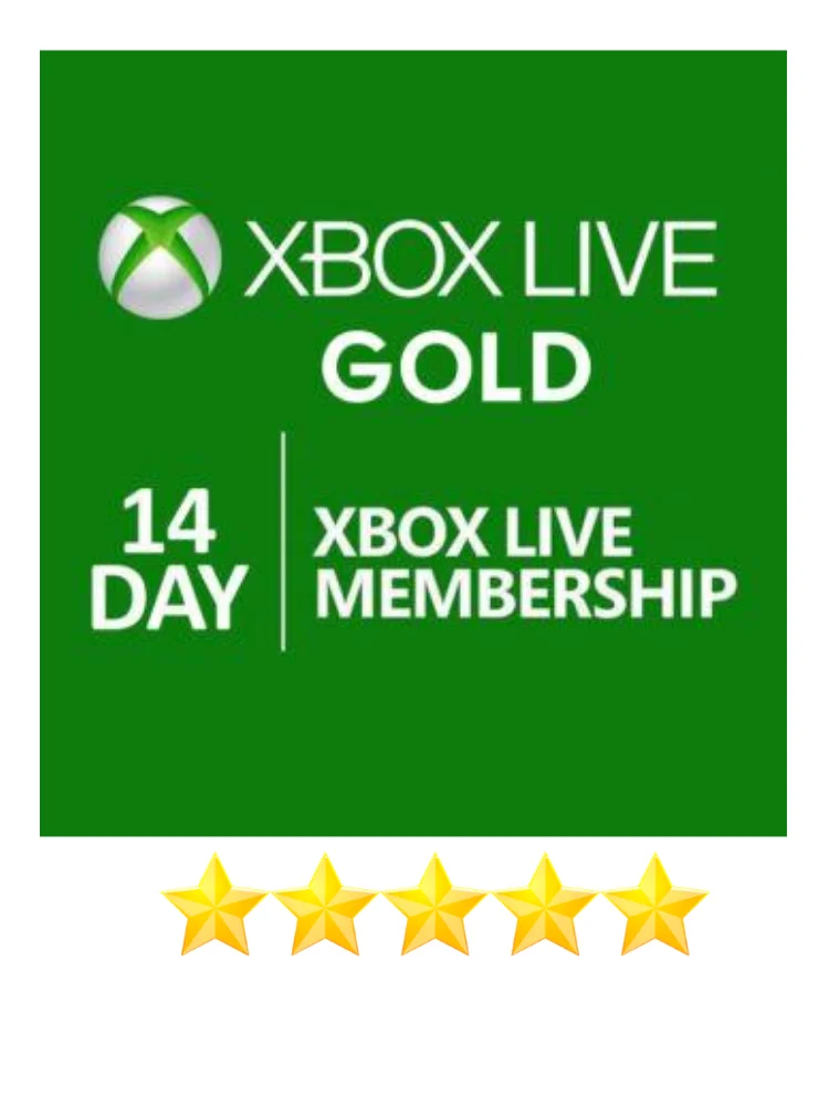 xbox live 14 day trial digital code