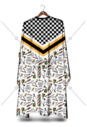 

V Penuar Barber Mood Hair Salon Barber Haircut Clothes, Fashion Hair Cutting Stylish Gown Cape, Hairdresser Cape