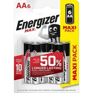 Батарейка ENERGIZER (6 шт) MAX E91/AA 1 5V | Электроника
