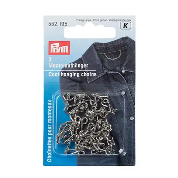 

552195 loop-hanger for coat (iron) silver color. Prym