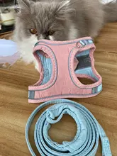 Arnés para perro o gato chaleco caminar perro ajustable perro Collar de gatito de algodón arnés suave para pequeñas medianas perros Chihuahua