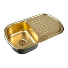 Мойка для кухни ZorG Sanitary SZR 7749 BRONZE(Корзинчатый вентиль, отверстие под перелив