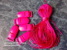 Joepada-Cuentas de silicona para dentición de bebé, accesorios para collar, mordedor de bebé, cordón de poliéster de 1,5mm, bricolaje, dijes de joyería, colgantes