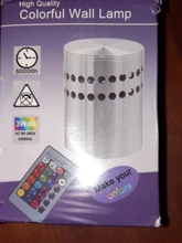 LED Wall Light-Effect Lobby Remote-Controller Spiral-Hole Home-Decoration Colorful RGB