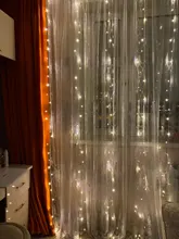 Light USB Window-String-Lights Led Curtain Remote-Control Party-Decoration Fairy-Christmas-Garland