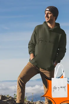 

Angemiel Wear Mustafa Kemal Signature Green Men 'S Hooded Sweatshirt Bags Kombin