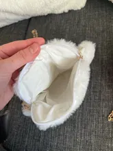 Bolso bandolera con cremallera y cadena con pata de oso para niña, monedero de felpa suave para niño pequeño, accesorios para bebé