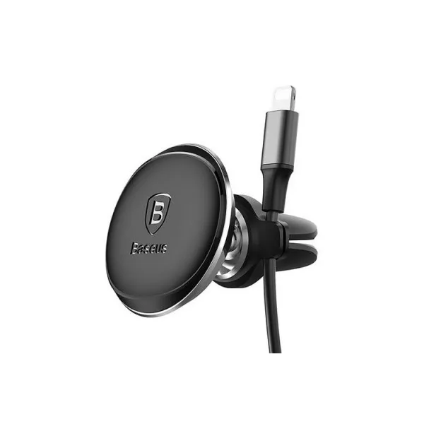 Автомобильный держатель Baseus Magnetic Air Vent Car Mount Holder with Cable Clip SUGX-A01(Черный
