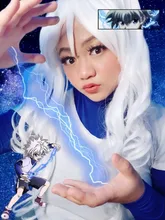 BCHR-Peluca de cabello sintético para mujer, cabellera artificial de onda larga para Cosplay, color rubio, azul, rosa, gris, púrpura, Gren, naranja, negro y marrón, para Halloween