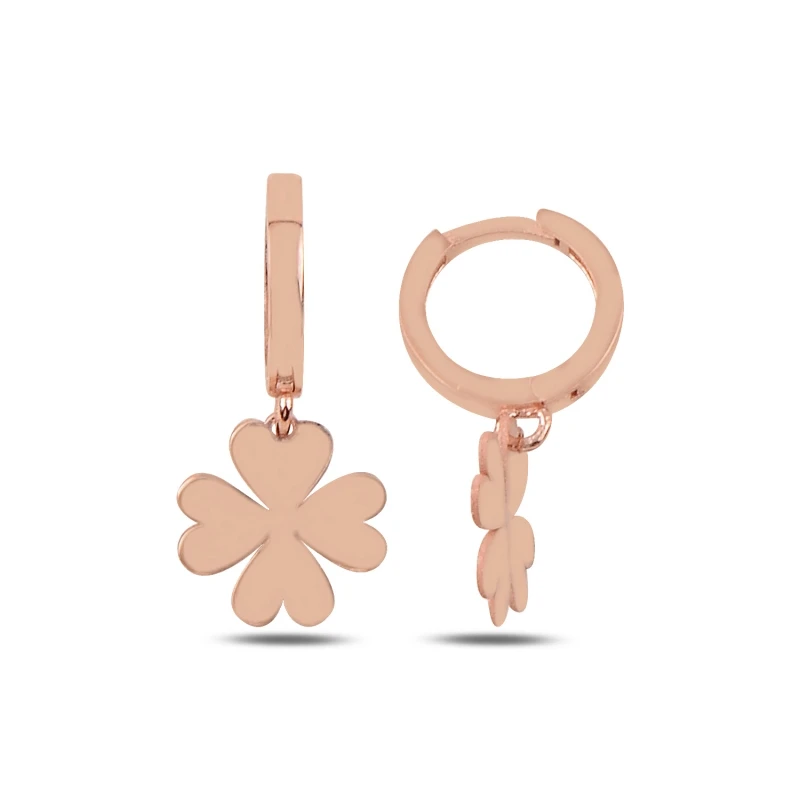 

Silver 925 Sterling Dangle Clover Earrings