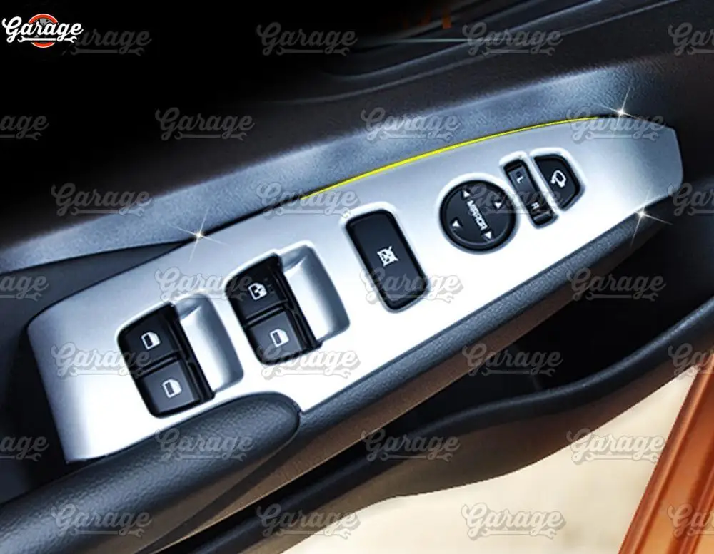 Накладки на блок управления окнами для hyundai Accent/Solaris- ABS пластик литье 1 комплект/4 шт. украшения для стайлинга автомобилей