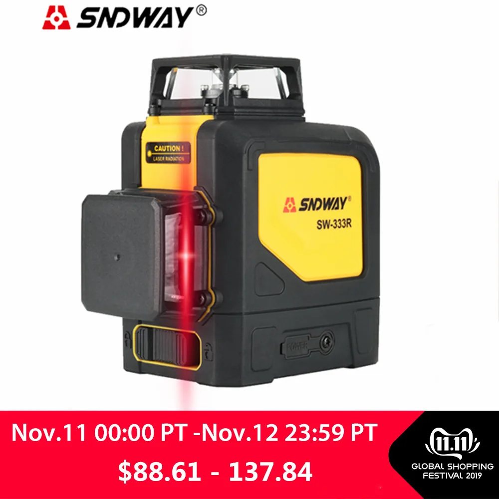 

Laser Level 3D 8/12 lines Vertical and Horizontal High precision Automatic Self Leveling 360 Degree Rotary Cross Green Beam