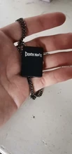 Reloj de bolsillo con cadena para hombre y mujer, pulsera de mano con diseño Steampunk de Death Note, color negro