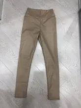 Y2K-pantalones pitillo elásticos de piel sintética para mujer, pantalón Sexy ajustado de terciopelo y cuero PU para otoño e invierno, 7172