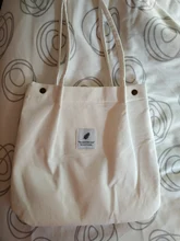 Bolso de compras de pana para mujer, bolsa de hombro de tela de lona, almacenamiento ecológico reutilizable, de comestibles, ecológicas y plegables