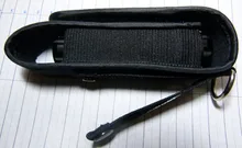 Bolsa táctica para linterna Molle, funda para antorcha LED, nailon, paquete de cintura para linterna, Portable, tamaño pequeño