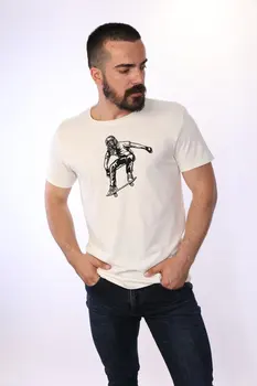 

Angemiel Wear Gas Masker Skateboarder Cotton White Men 'S T-Shirt