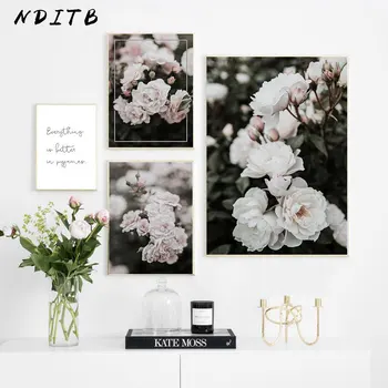

Nature Plant Flower Canvas Painting Botanical Floral Poster and Print Nordic Style Wall Art Decoration Picture Living Room Decor