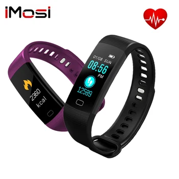 

Imosi Smart Band Y5 BT4.0 Heart Rate Blood Pressure Monitor IPS Colorful Screen IP67 Smart Bracelet For Android IOS