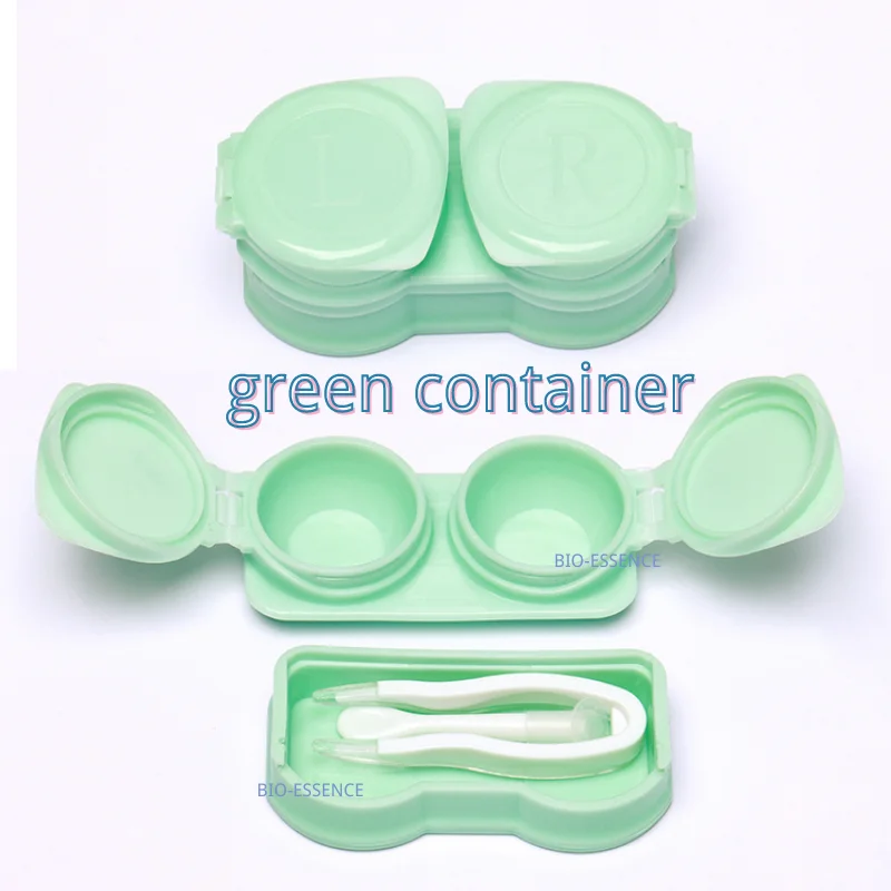 Pocket Mini Contact Lenses Box Travel Kit Lenses Container Stick Tweezer Contact Case contact lenses tools