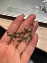 Abalorios de aleación de zinc de rama de árbol Vintage, colgante para pulsera, collar, joyería de metal, fabricación de accesorios, 8230, 8 Uds.